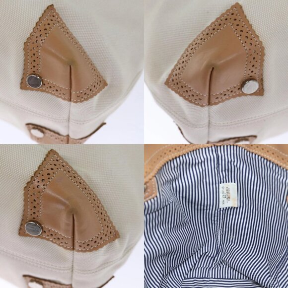 BURBERRY Blue Label Tote Bag Canvas Beige Auth bs13947 - Picture 15 of 15